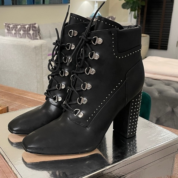 Sigerson Morrison studded block heel Boots size 8.5 - Picture 5 of 14